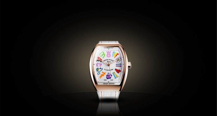 FRANCK MULLER TRÌNH LÀNG ĐỒNG HỒ VANGUARD LADY CRAZY HOURS JISBAR KẾT HỢP CÙNG NGHỆ SĨ JISBAR
