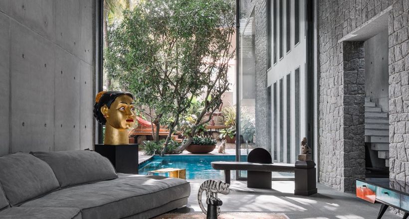 Nhà Hyderabad: Nơi nhựa sống chảy qua từng khe đá