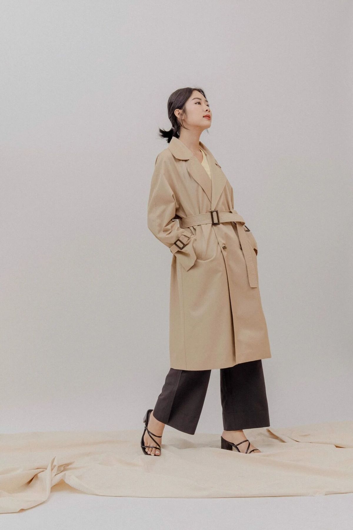 trench coat Libé kaki be