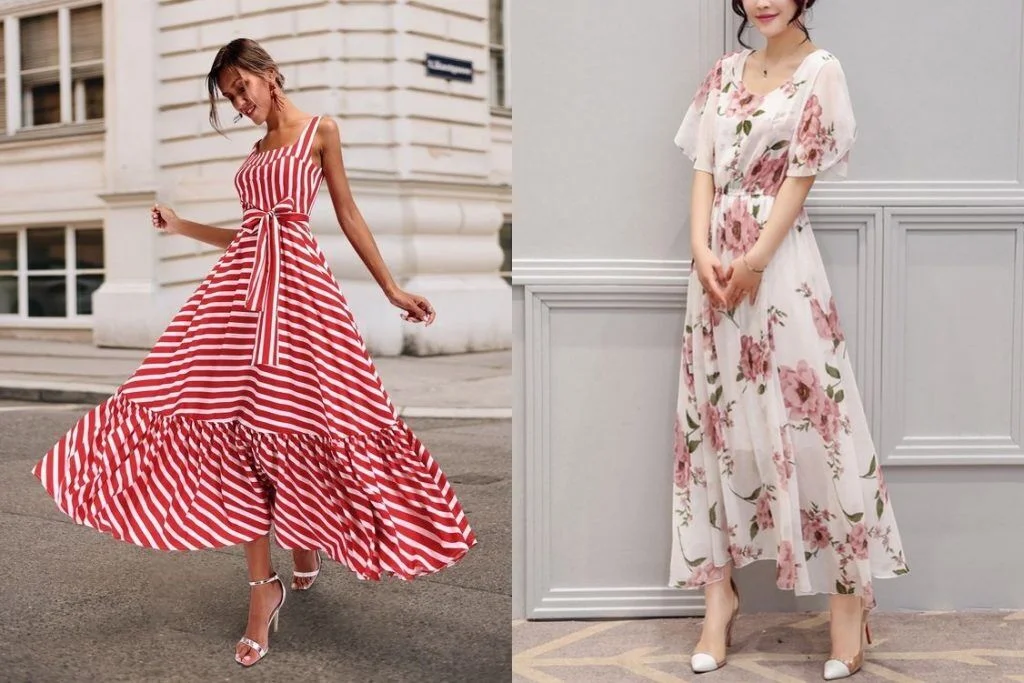 Chọn đầm maxi nhỏ nhắn với độ dài phù hợp