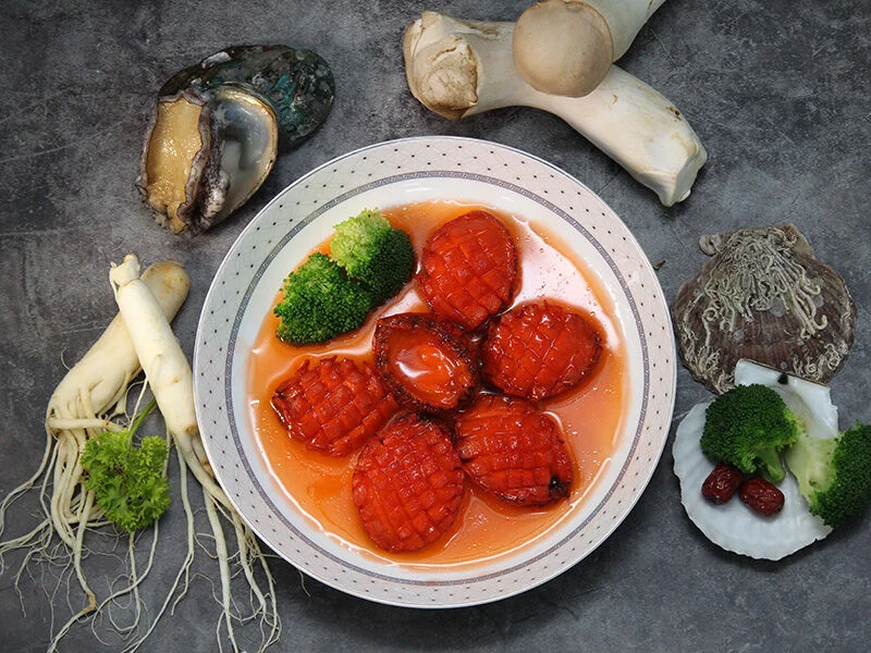 bào ngư sốt hồng sâm