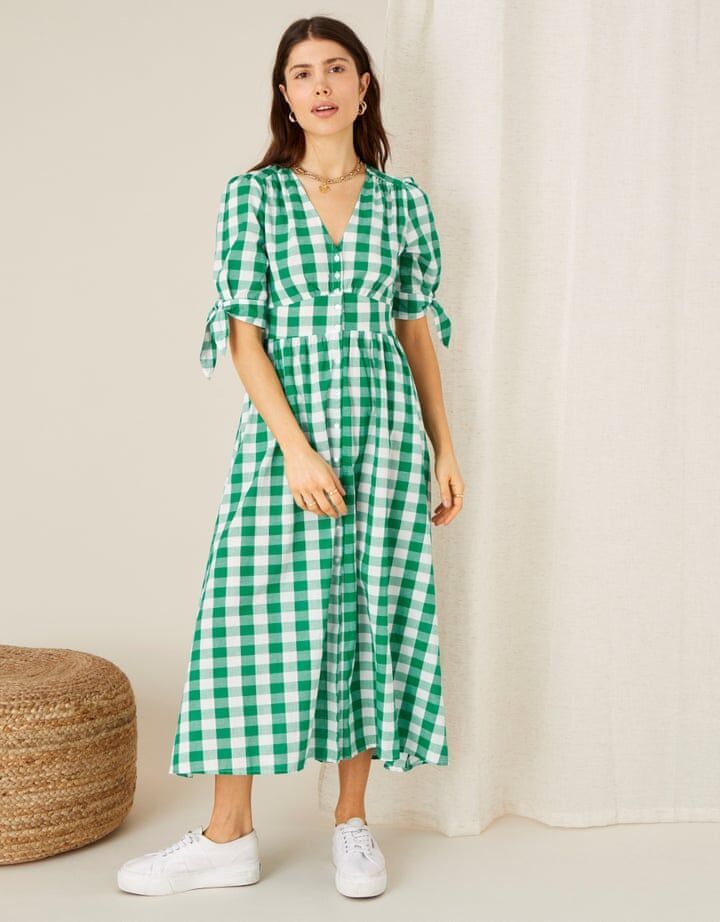 Váy gingham Monsoon