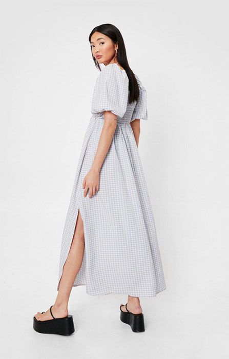 Váy gingham Nasty Gal