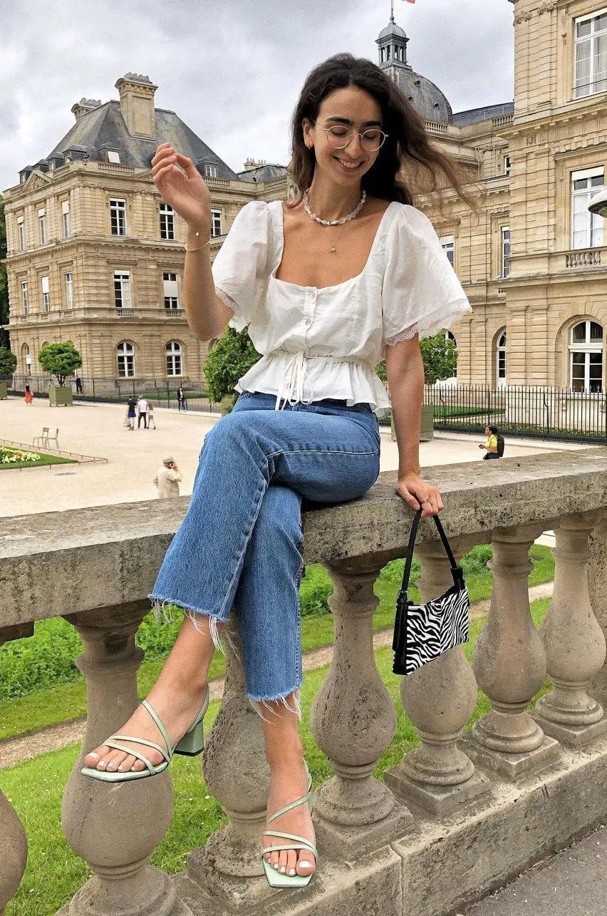 Sandals quai mảnh mix quần jeans - bộ đôi hack dáng hoàn hảo-5