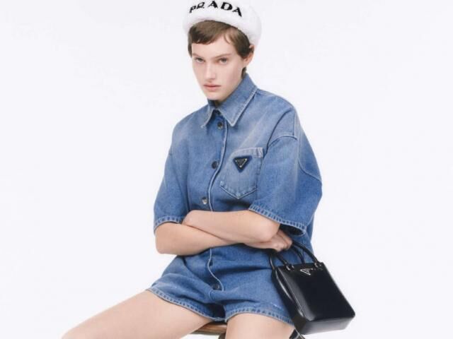 Prada hé lộ BST denim hữu cơ, khẳng định cam kết với thời trang bền vững