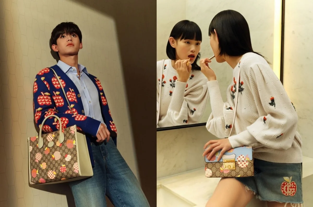 Gucci Les Pommes - Bộ sưu tập mừng lễ thất tịch đáng yêu với họa tiết quả táo-4