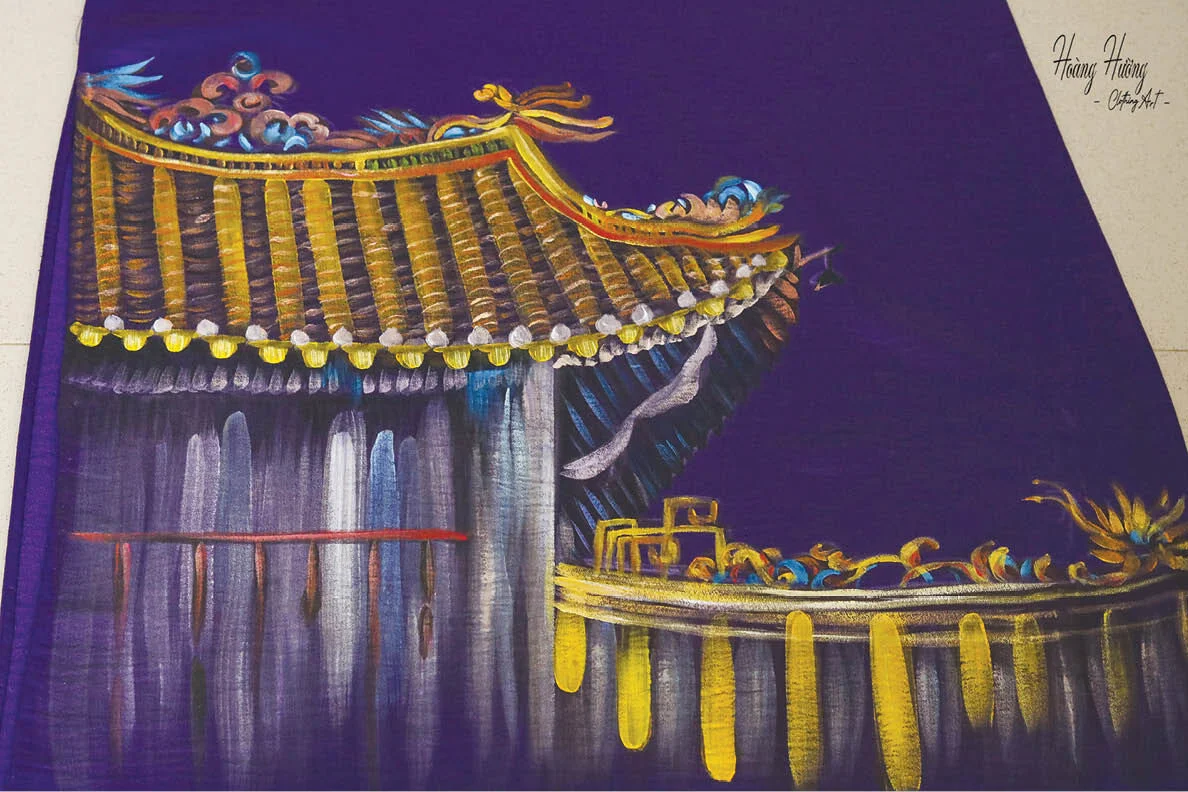 Đưa di sản, phong cảnh Huế lên áo dài - 2