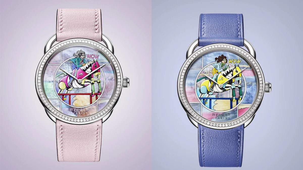 Đồng hồ Hermès Arceau Wow “chiếc khăn thời gian” tinh tế trên cổ tay