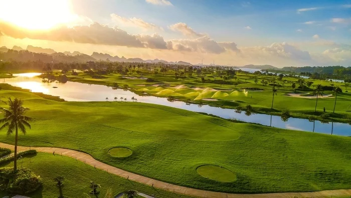 Toàn cảnh bề mặt sân golf Sono Belle Hai Phong tuyệt đẹp. Ảnh: T group