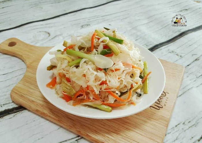 Dưa bắp cải chứa nhiều vi khuẩn đường ruột giúp tăng khả năng miễn dịch cho hệ tiêu hóa. Ảnh: cookpad