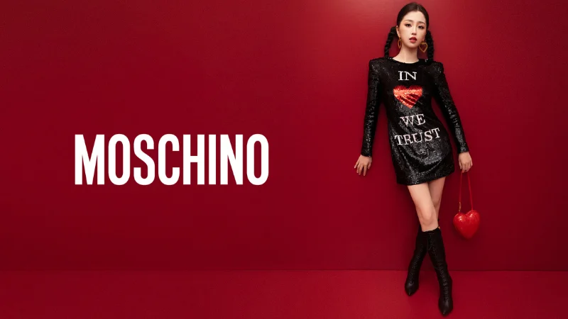 Đại sứ thương hiệu Ngu Thu Hân trong chiến dịch Moschino Resort 2024