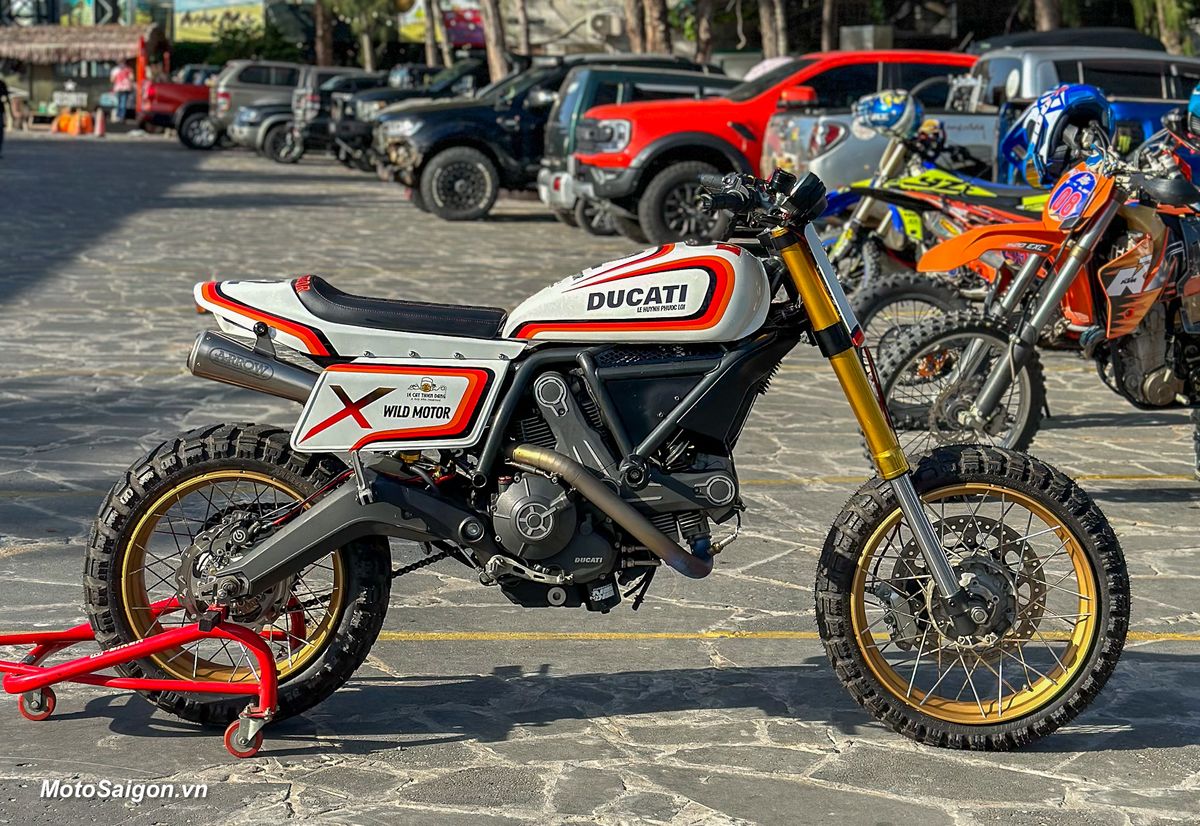 Chất chơi Ducati Scrambler độ Dirt Track tranh tài tại HTV Challenge 2023