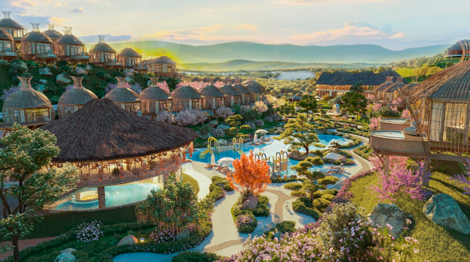 Ravi Onsen Retreat Hoa Binh khoáng nóng cách Hà Nội 1 giờ lái xe