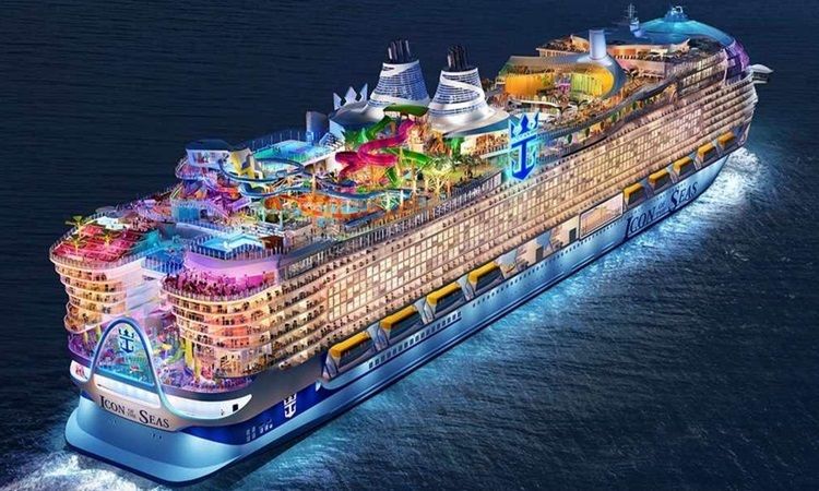Hoàn thiện siêu du thuyền Icon of the Seas lớn nhất thế giới
