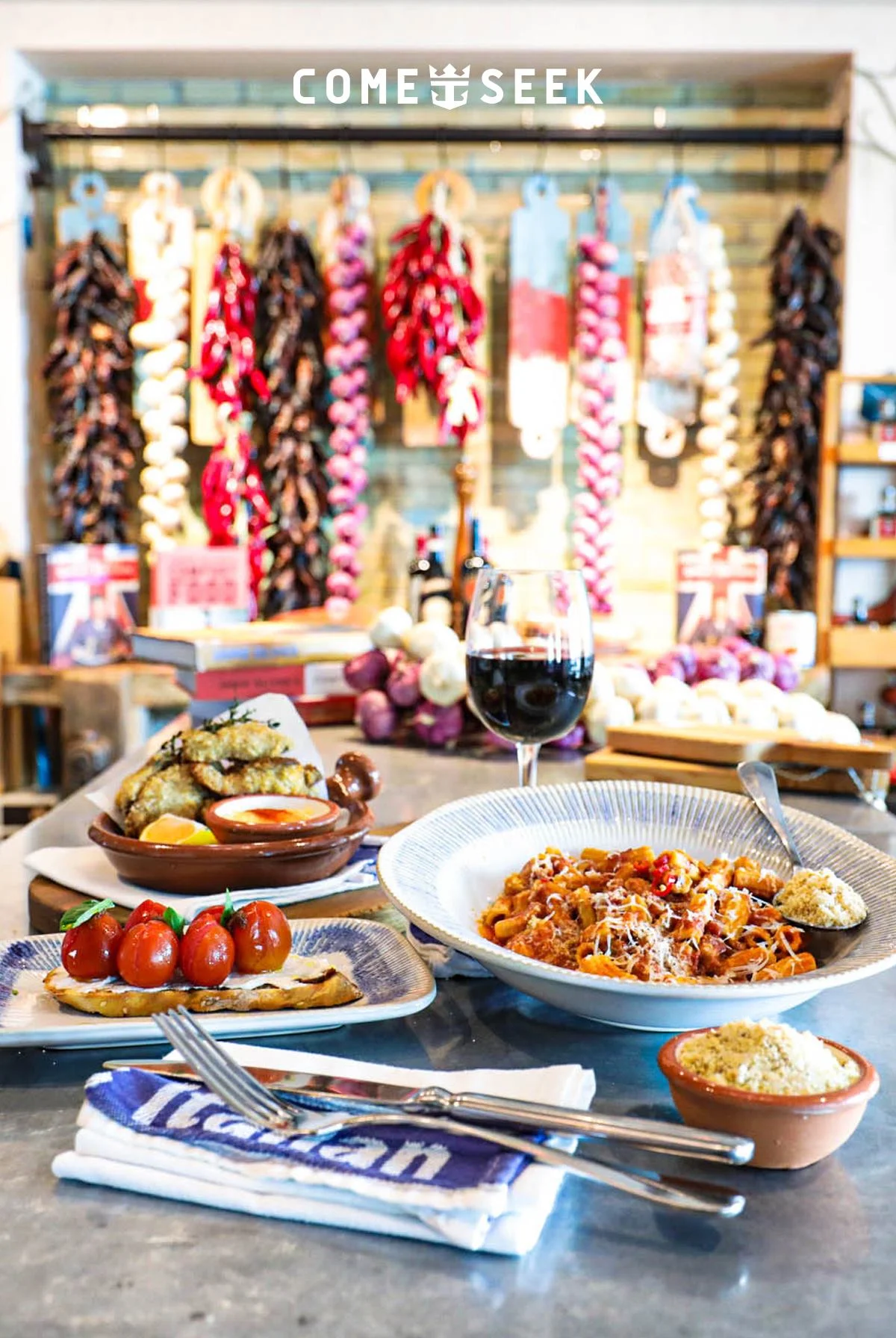 Món ăn tại nhà hàng Jamie’s Italian.