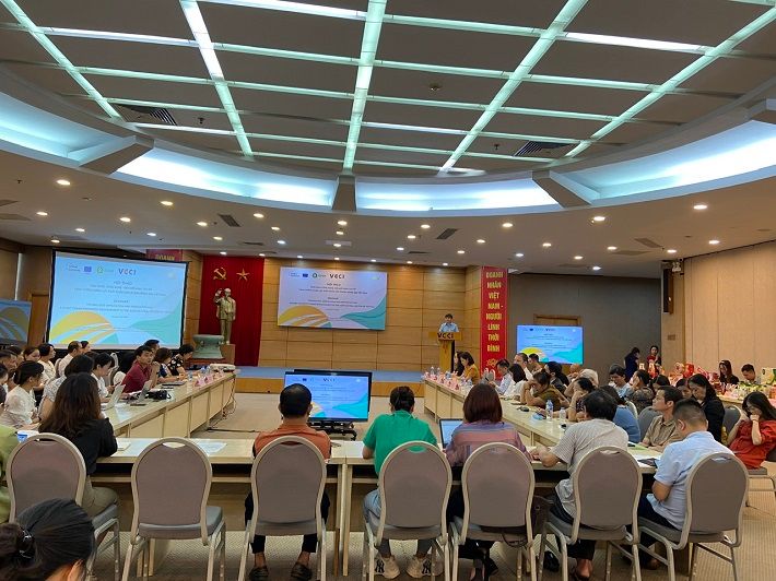hội thảo “Ứng dụng công nghệ - đổi mới sáng tạo để tăng cường năng lực xuất khẩu cho ngành hàng nông sản Việt Nam”.
