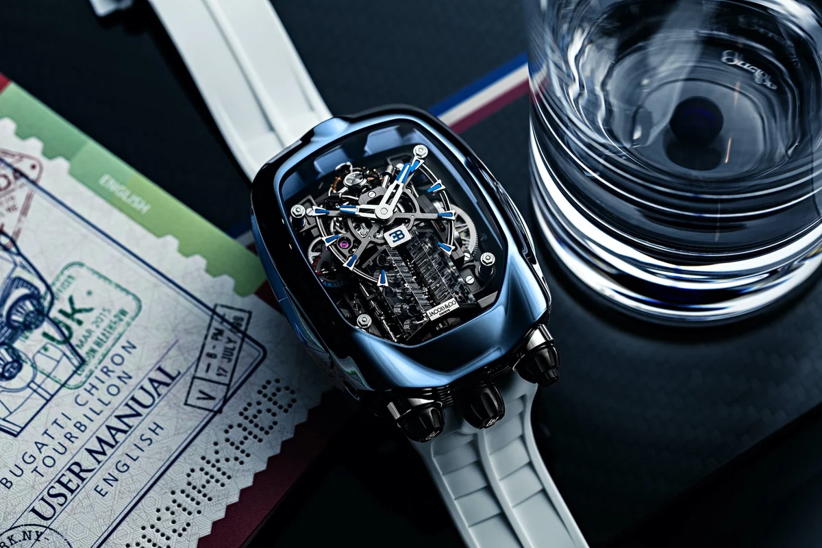 Đồng hồ Jacob & Co. Bugatti Chiron Tourbillon: Siêu xe ước mơ có ngay trên cổ tay