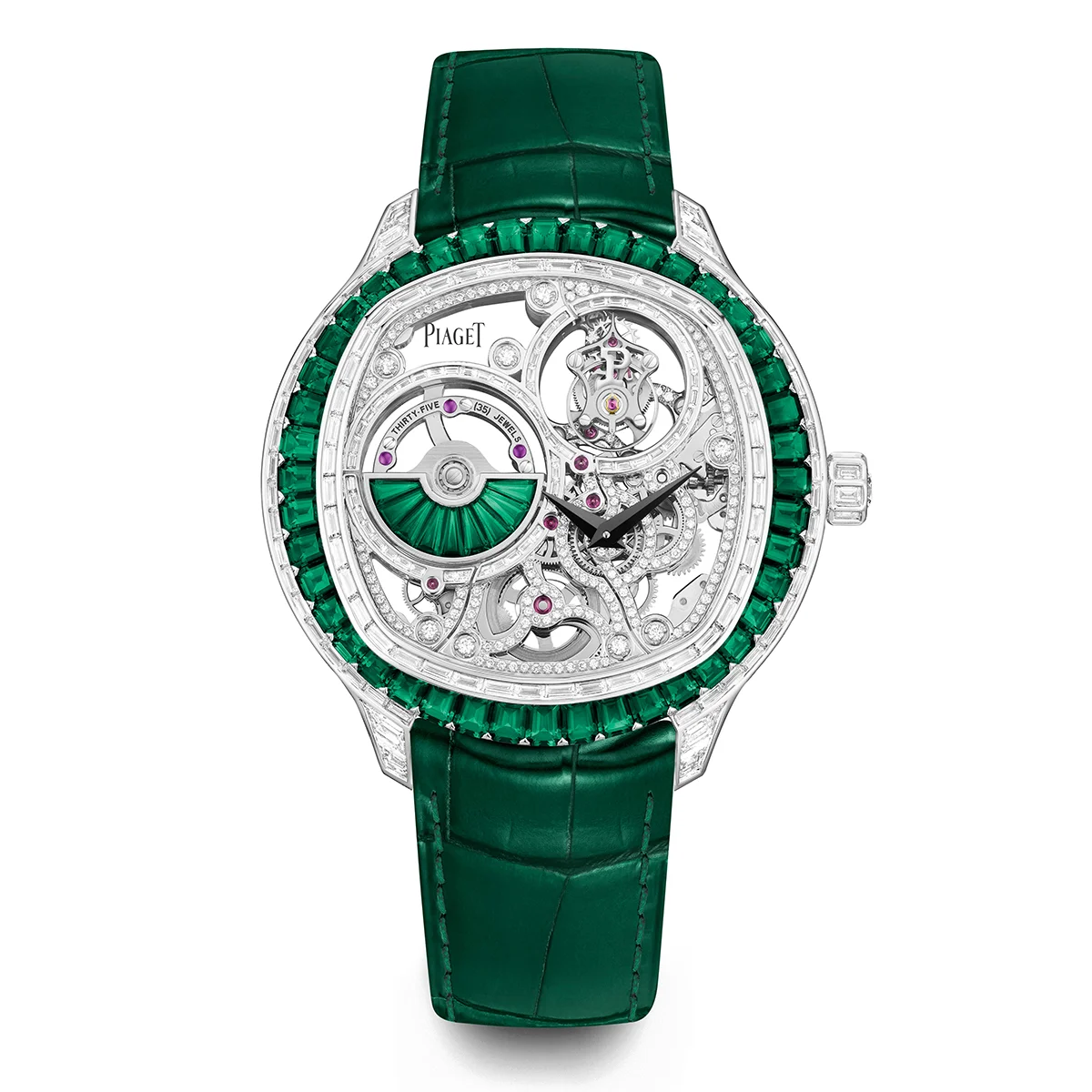 Ra mắt đồng hồ Piaget Polo Emperador đính 53 viên ngọc lục bảo