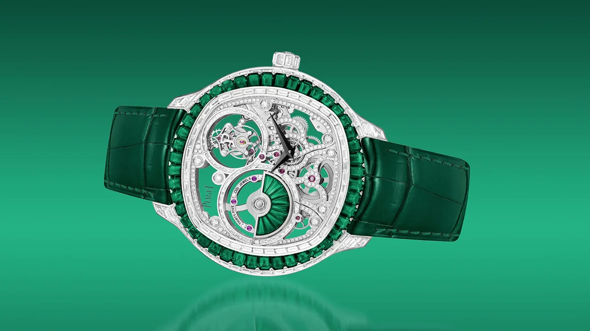 Ra mắt đồng hồ Piaget Polo Emperador đính 53 viên ngọc lục bảo