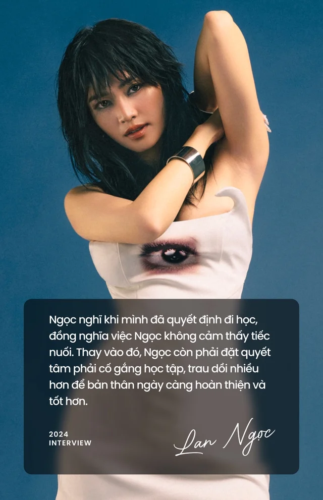 Lan Ngọc không cảm thấy tiếc nuối vì tạm rời showbiz