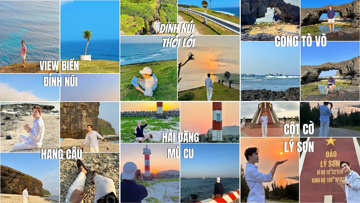 Địa điểm check-in tại huyện đảo Lý Sơn.