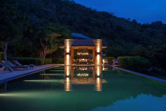 "Bóc" giá Amanoi resort Midu và chồng đi trăng mật