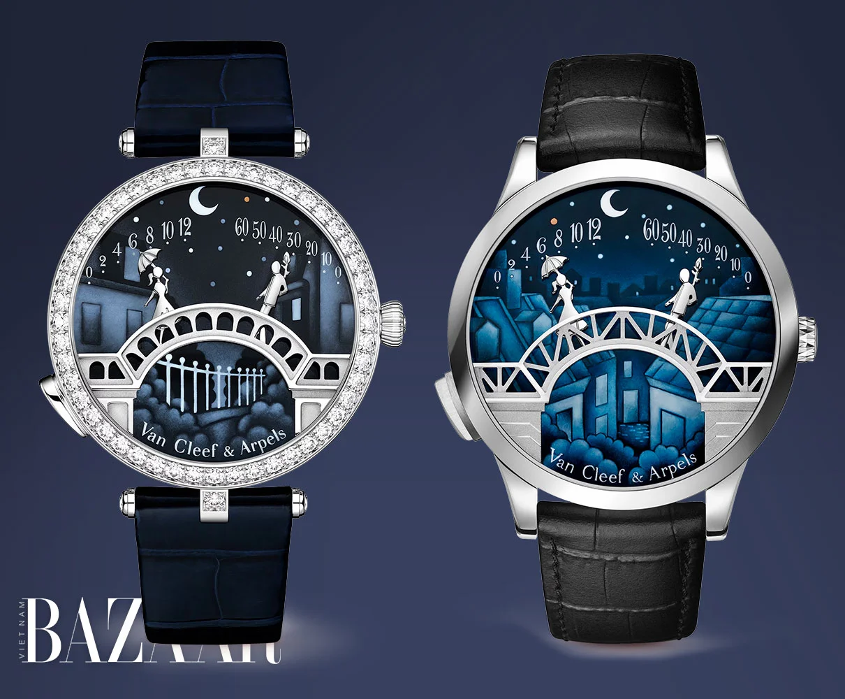 Van Cleef & Arpels kể chuyện tình với đồng hồ Pont des Amoureux