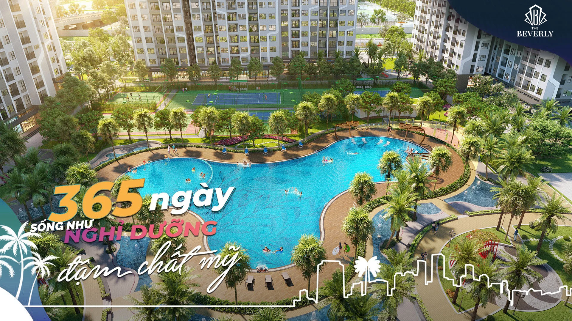 Phân khu The Beverly sở hữu tiện ích sang trọng, chuẩn chất Mỹ