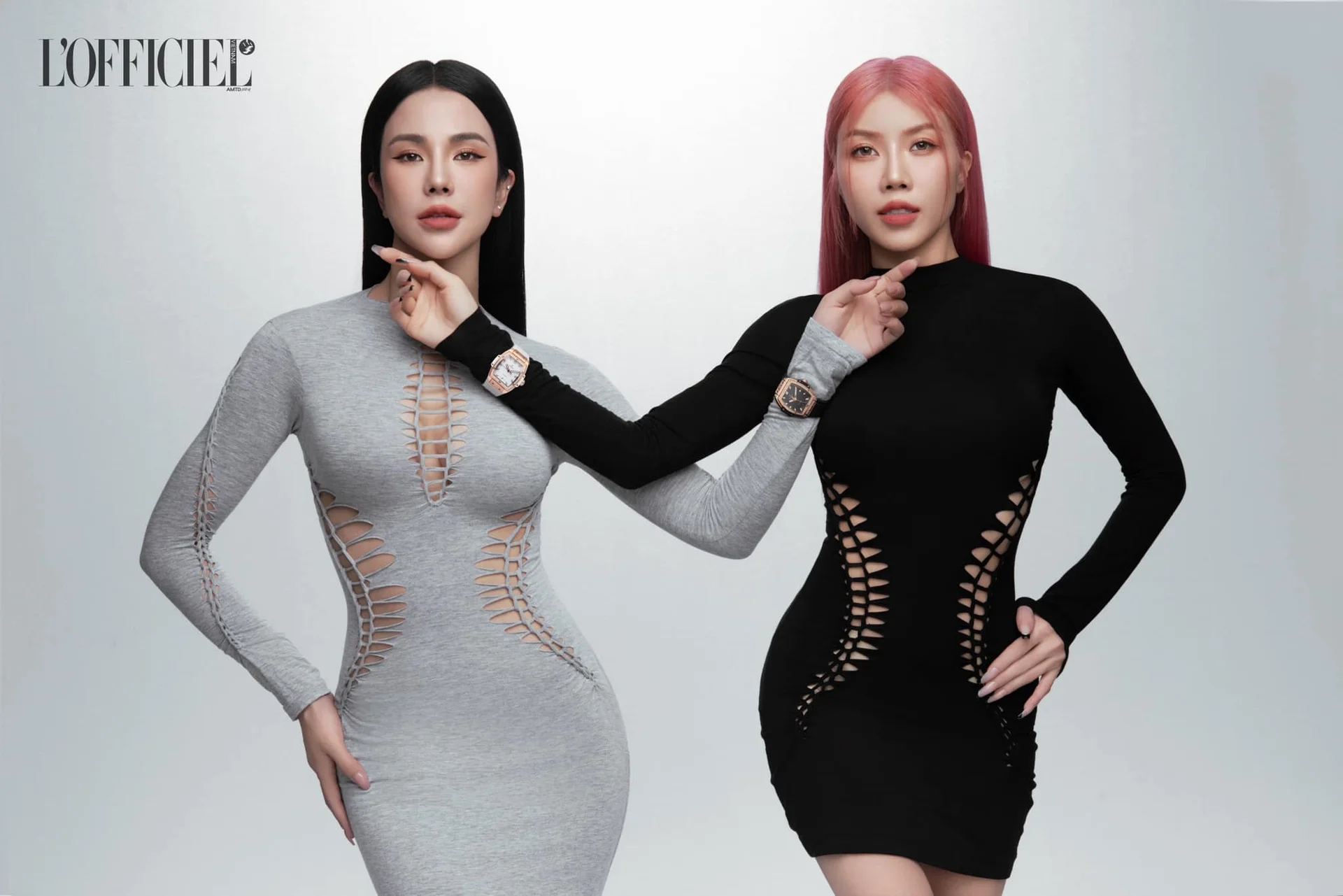 Fan của 2 chị đẹp rải hình khắp nơi để chúc mừng LUNAS ra MV Moonlight