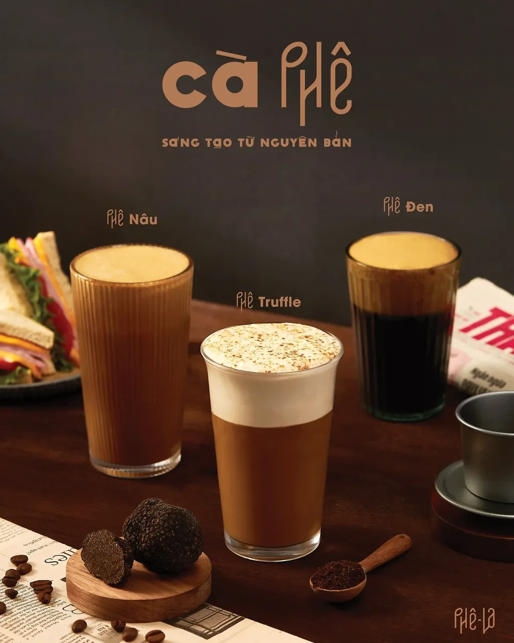Phê La menu