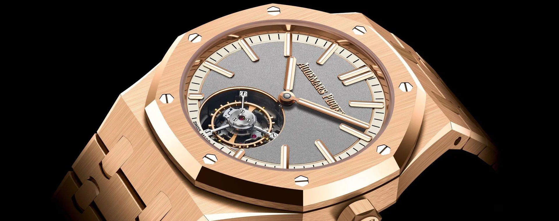 Audemars Piguet giới thiệu 2 phiên bản với mặt số độc đáo thuộc bộ sưu tập Royal Oak Selfwinding Flying Tourbillon