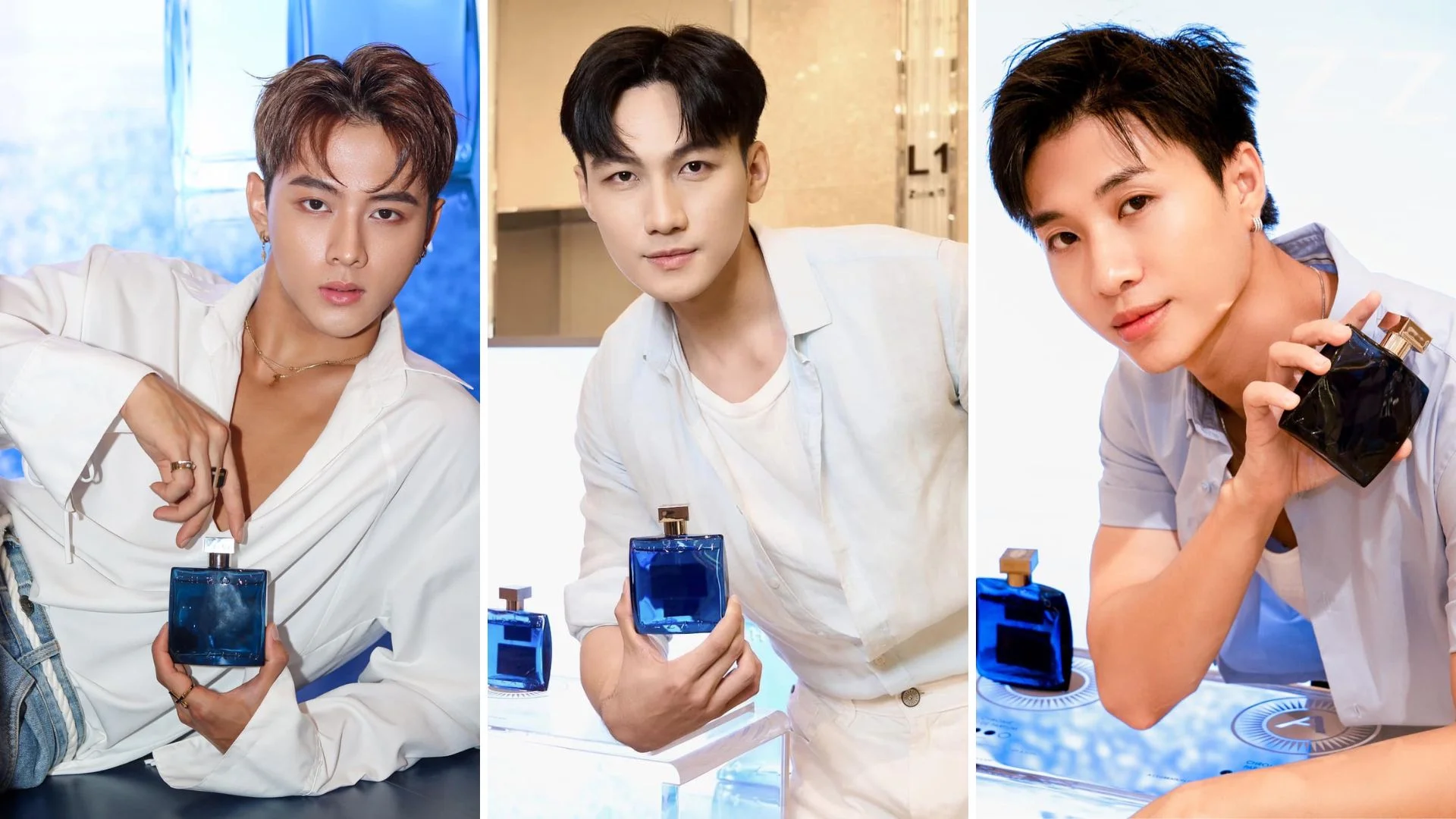 Mạc Trung Kiên, Hóa Trần, Bảo Luận mê mẩn Azzaro Chrome Parfums