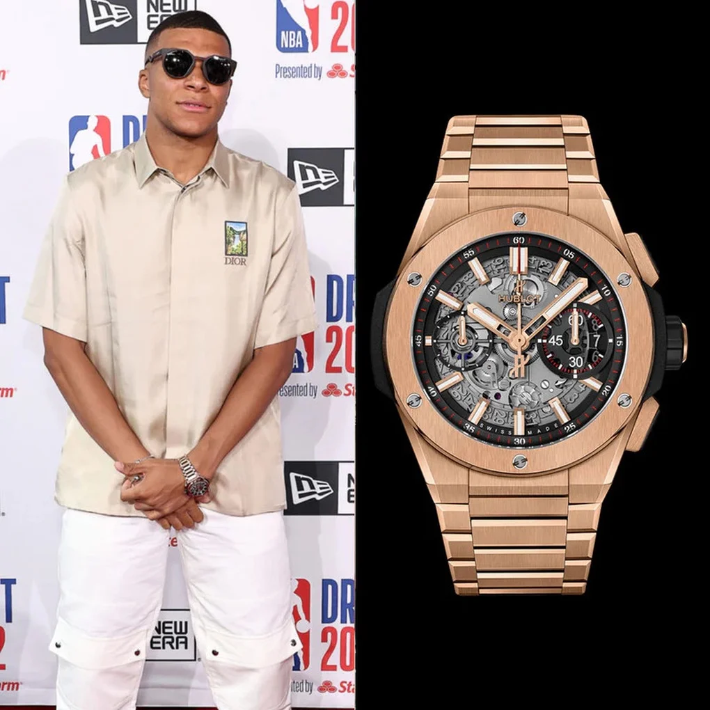 Kylian Mbappé đeo nhiều đồng hồ kim cương, đáng giá cả căn nhà