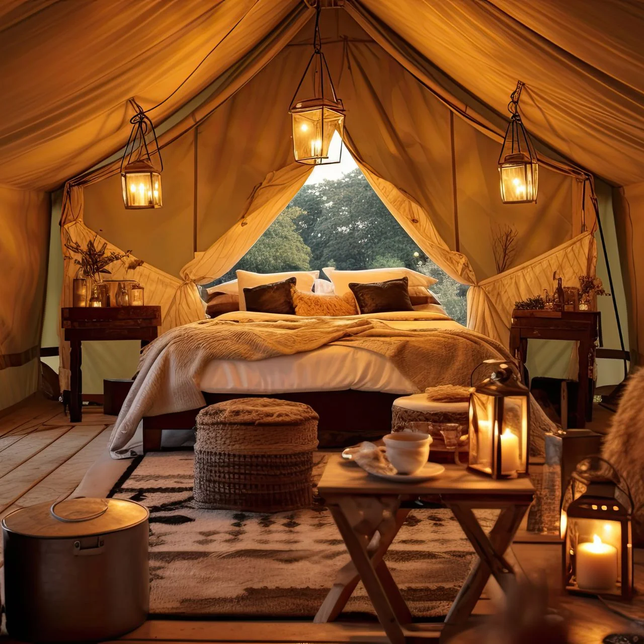 Xu hướng tìm về thiên nhiên trong sự xa xỉ với Glamping