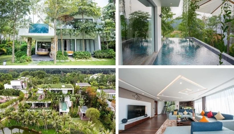 Top các resort biệt thự Flamingo Đại Lải villa sân vườn view hồ đẹp