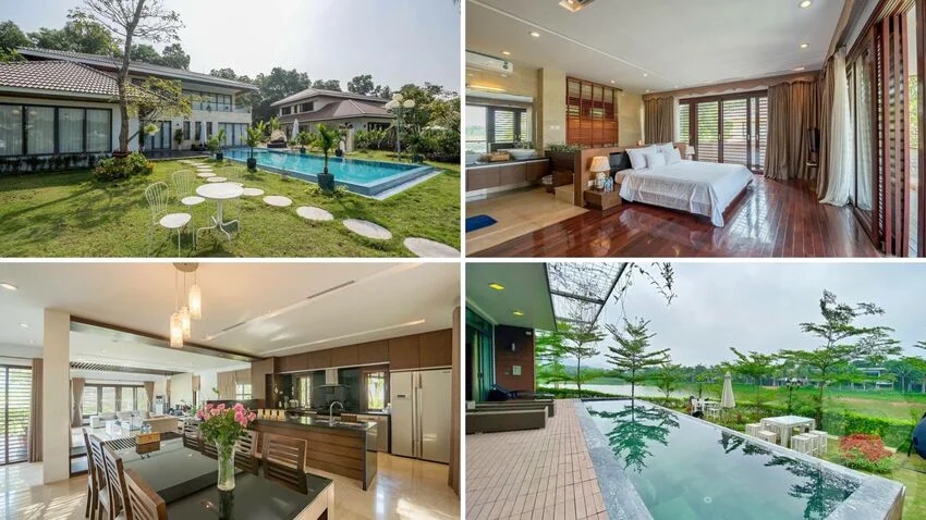 Top các resort biệt thự Flamingo Đại Lải villa sân vườn view hồ đẹp