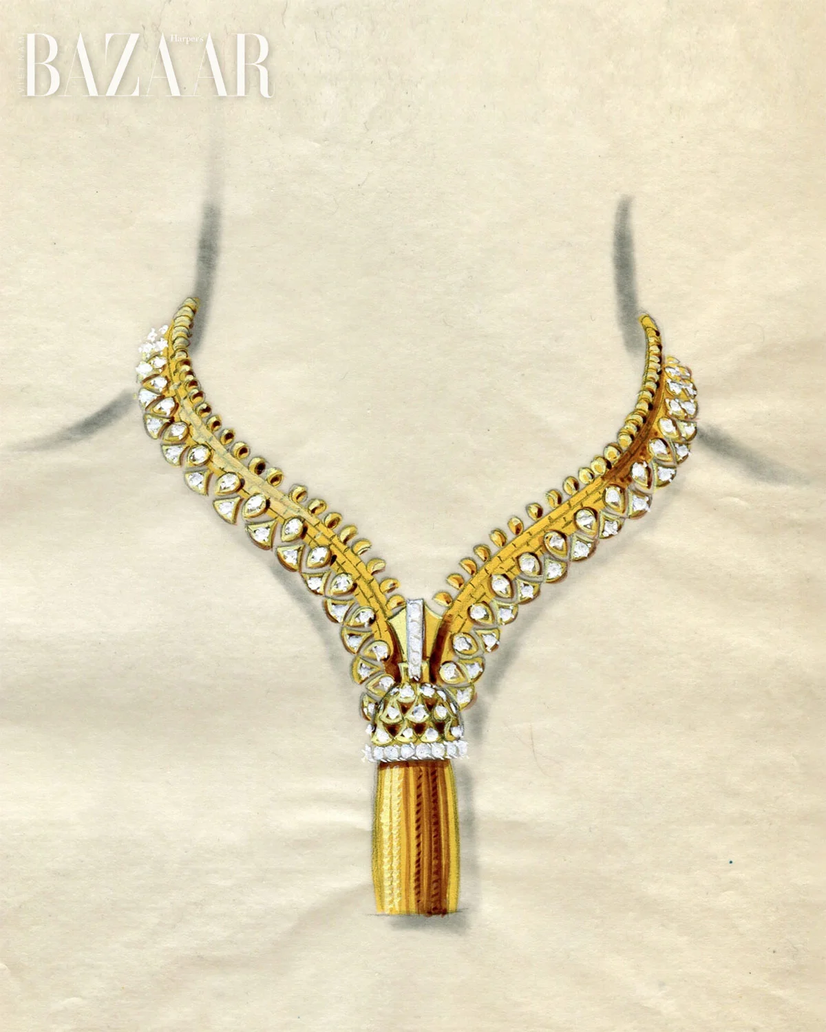 Vòng cổ Zip Necklace hình dây kéo: Đỉnh cao sáng tạo và thủ công của Van Cleef & Arpels