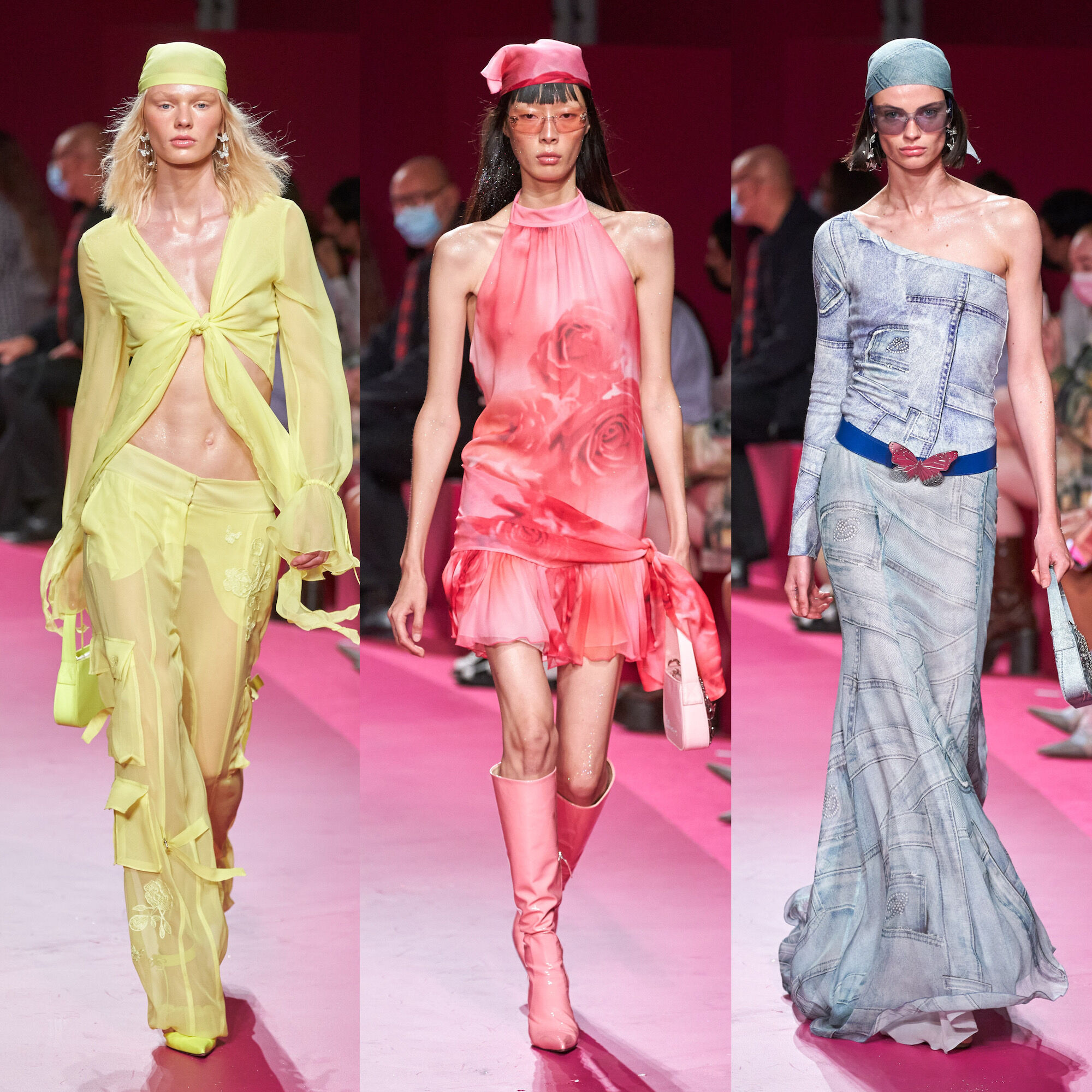 phụ kiện khăn lụa Blumarine's collection