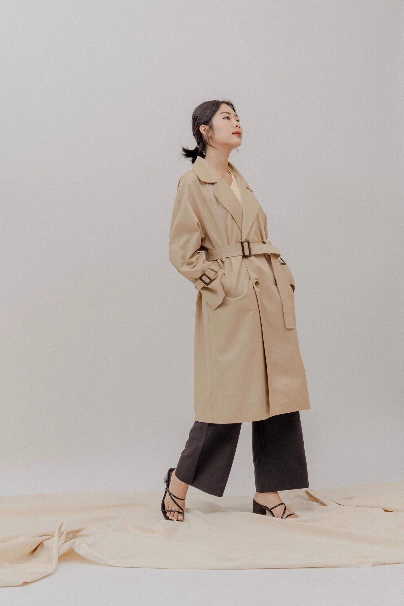 trench coat Libé kaki be