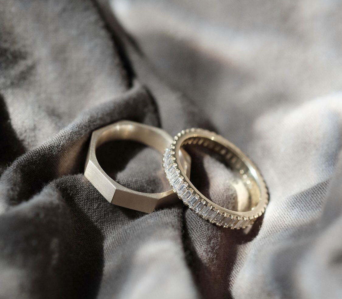 his & her wedding band
