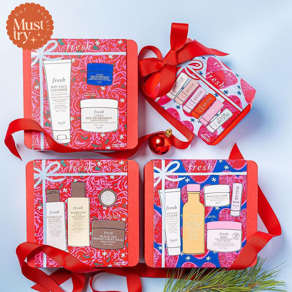 Fresh Beauty Skincare Gift Set - bộ sưu tập chăm sóc sắc đẹp dành riêng cho mùa lễ hội