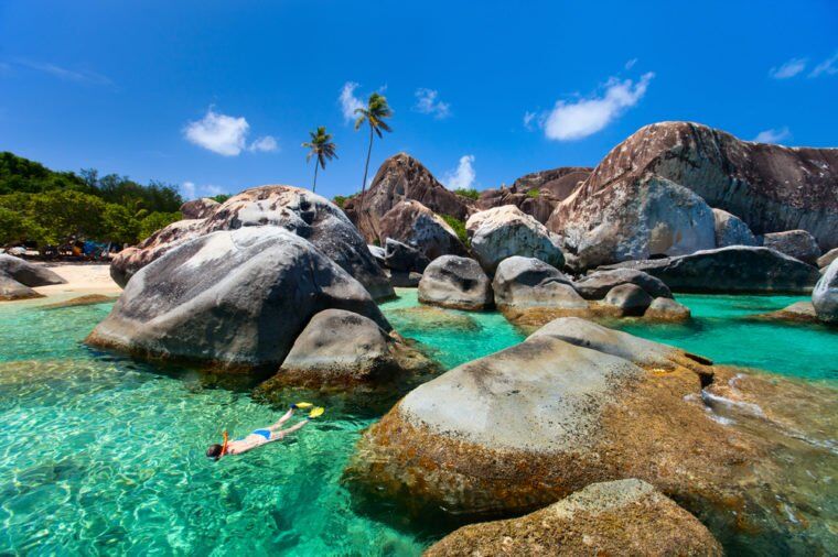 bãi biển The Baths