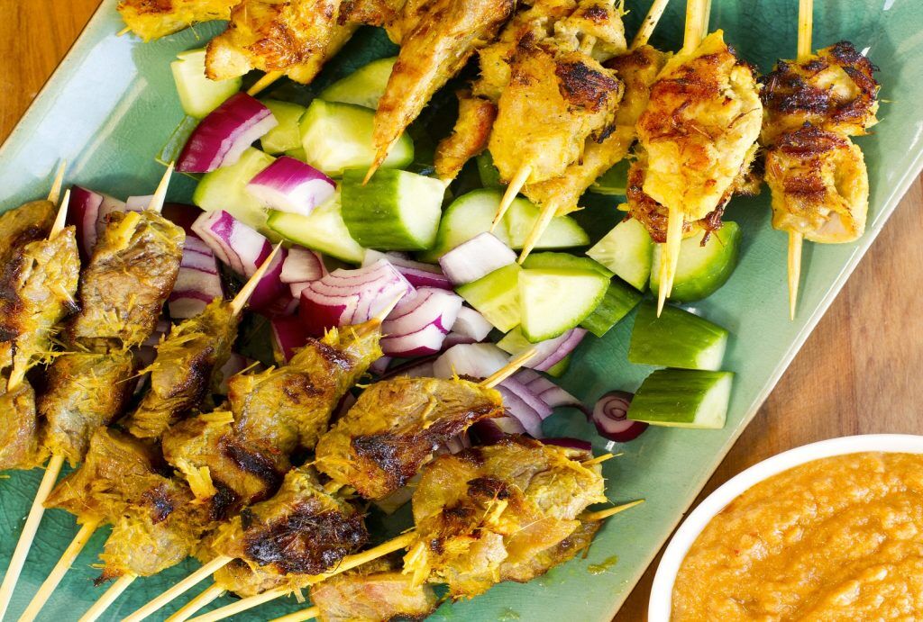 Satay đến Thái Lan ăn thịt nướng
