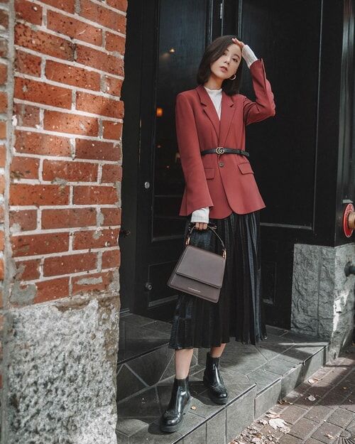 Áo blazer + váy