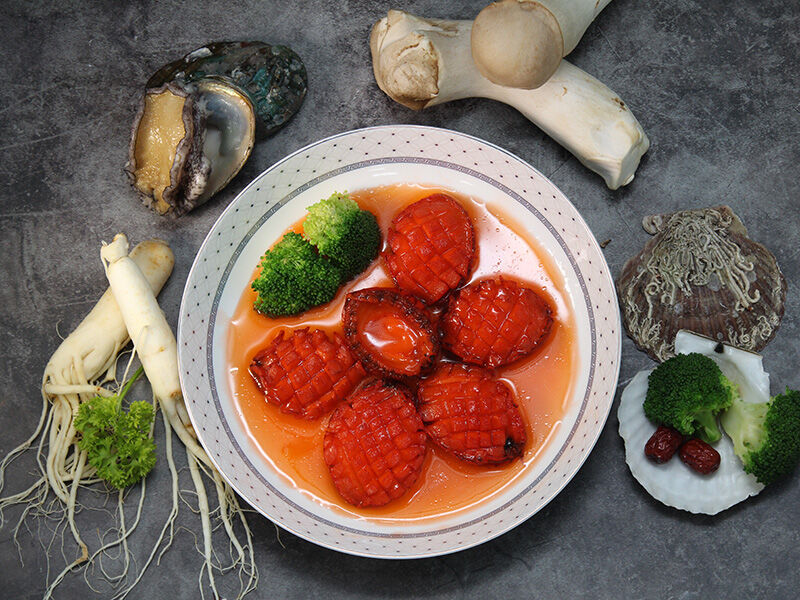 bào ngư sốt hồng sâm