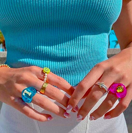 xu hướng nhẫn chunky ring