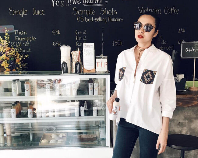 Mix kính mát và đò sành điệu như Hà Tăng