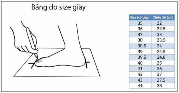 Chọn giày cho người nam thấp phải chuẩn size (Bảng size giày)