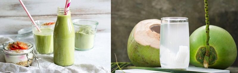 Sửa dụng nước dừa thay cho sữa