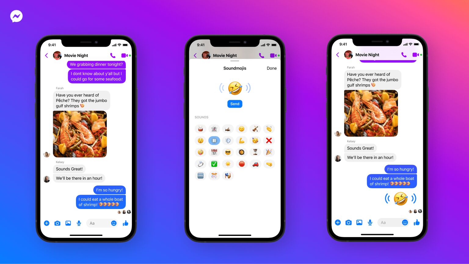 Facebook Messenger Soundmojis